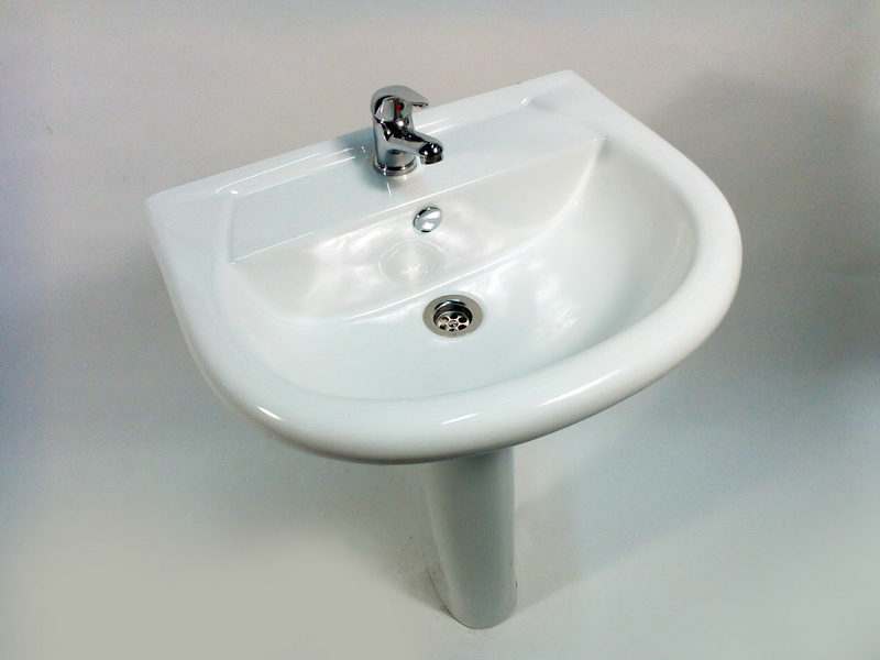 lavamanos ceramica blanca 84x55x44 2u